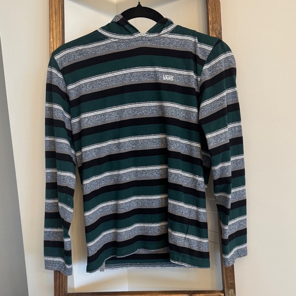 Vans Other - Vans Boy’s Green and Gray Striped Long Sleeve Tee